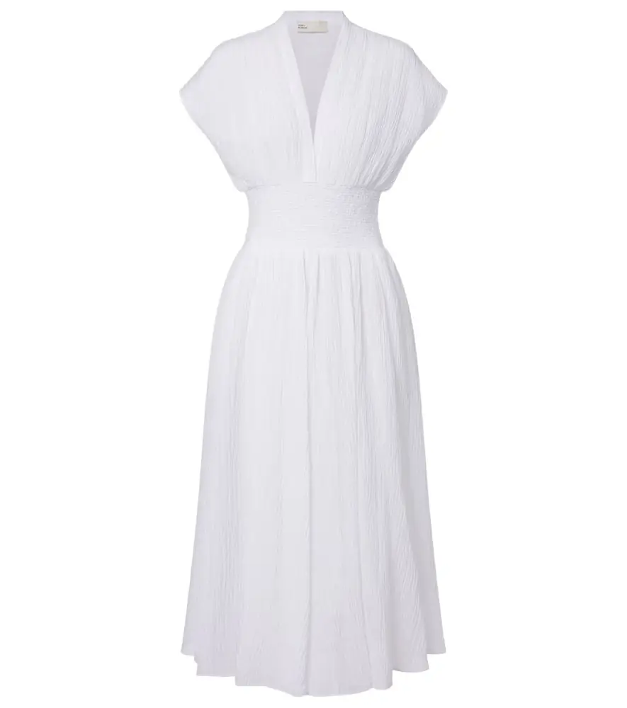Tory Burch Linen and cotton midi dress