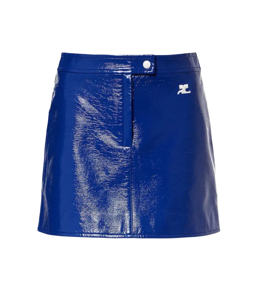 Courreges Courrèges Reedition vinyl miniskirt