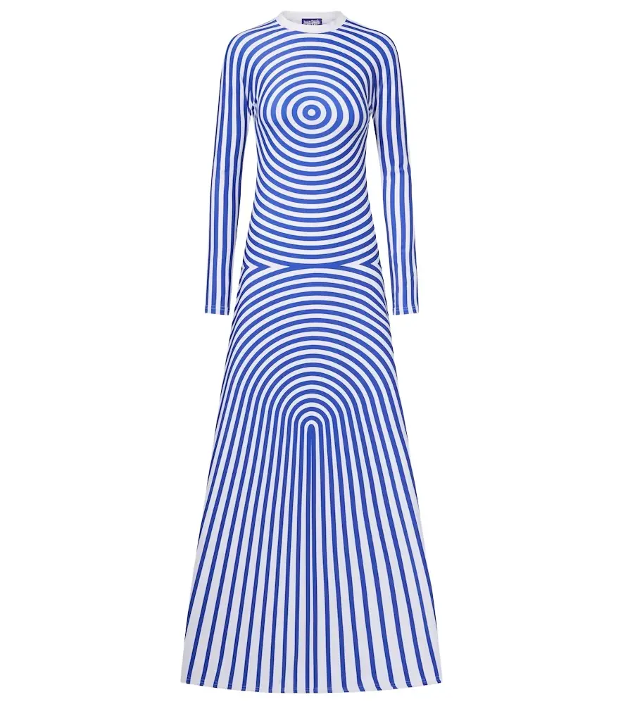 Jean Paul Gaultier Printed jersey maxi dress