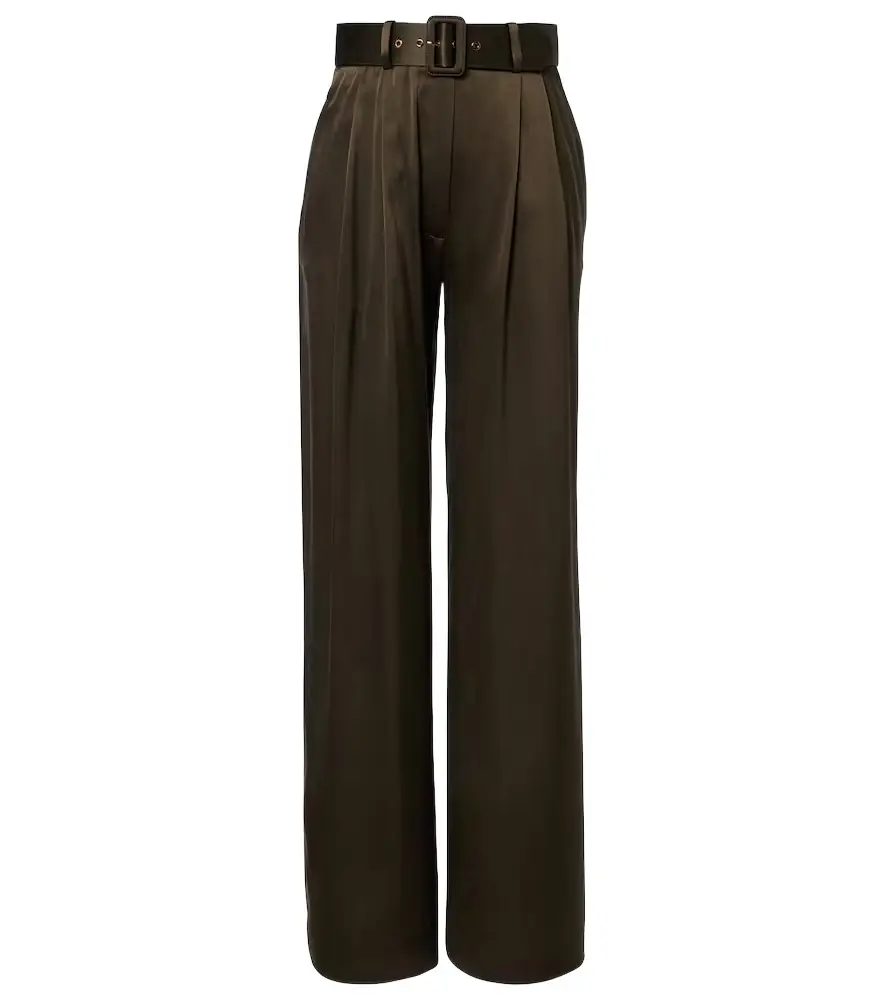 Zimmermann Belted silk wide-leg pants