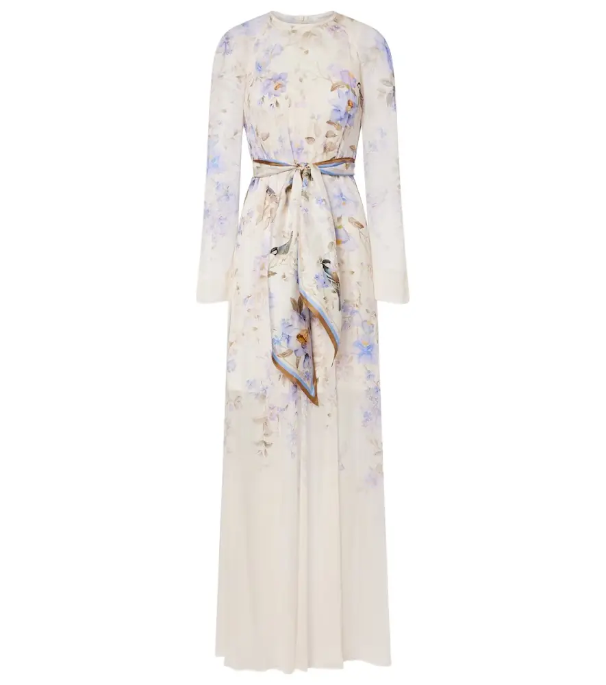 Zimmermann Luna belted floral maxi dress