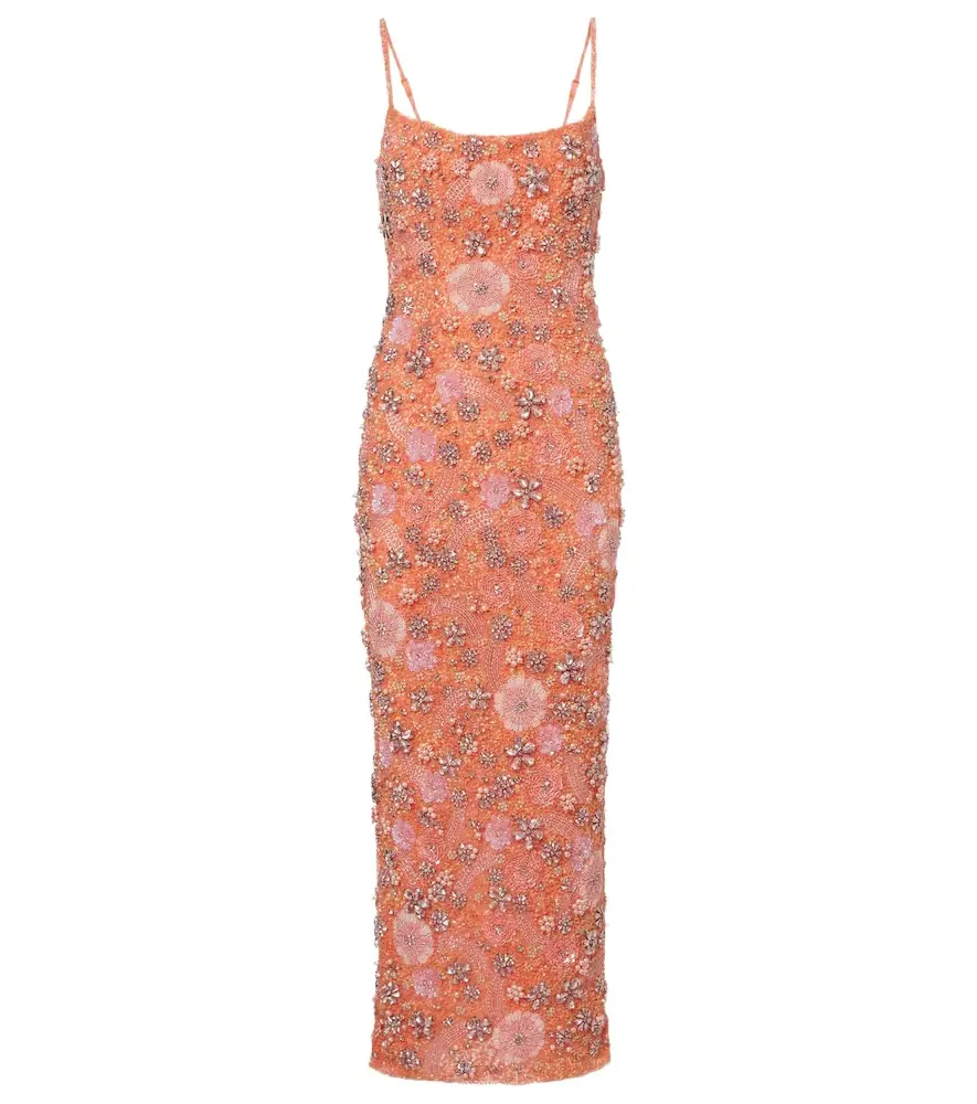Rachel Gilbert Francesca embellished floral gown