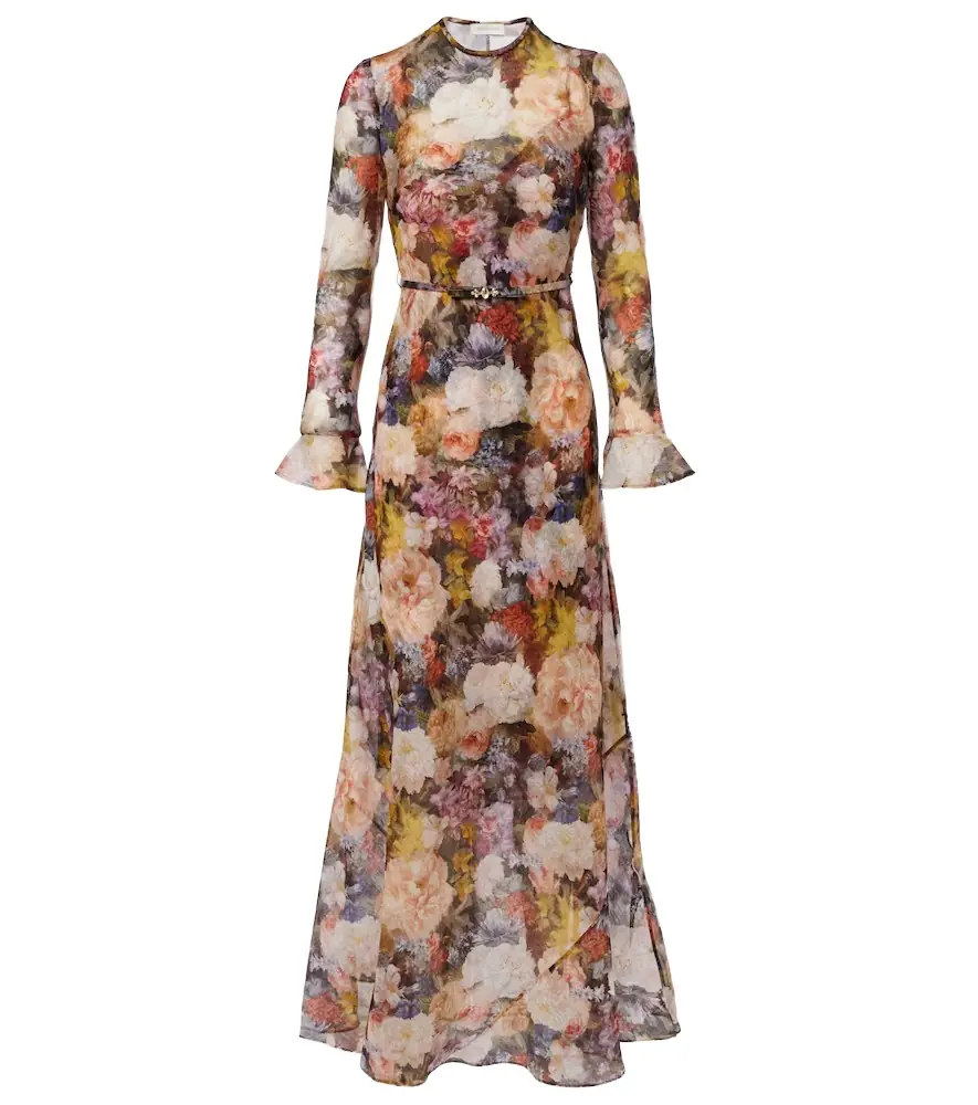 Zimmermann Alchemy belted floral maxi dress