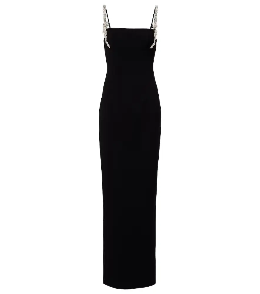 Rachel Gilbert Franca embellished crêpe corset gown
