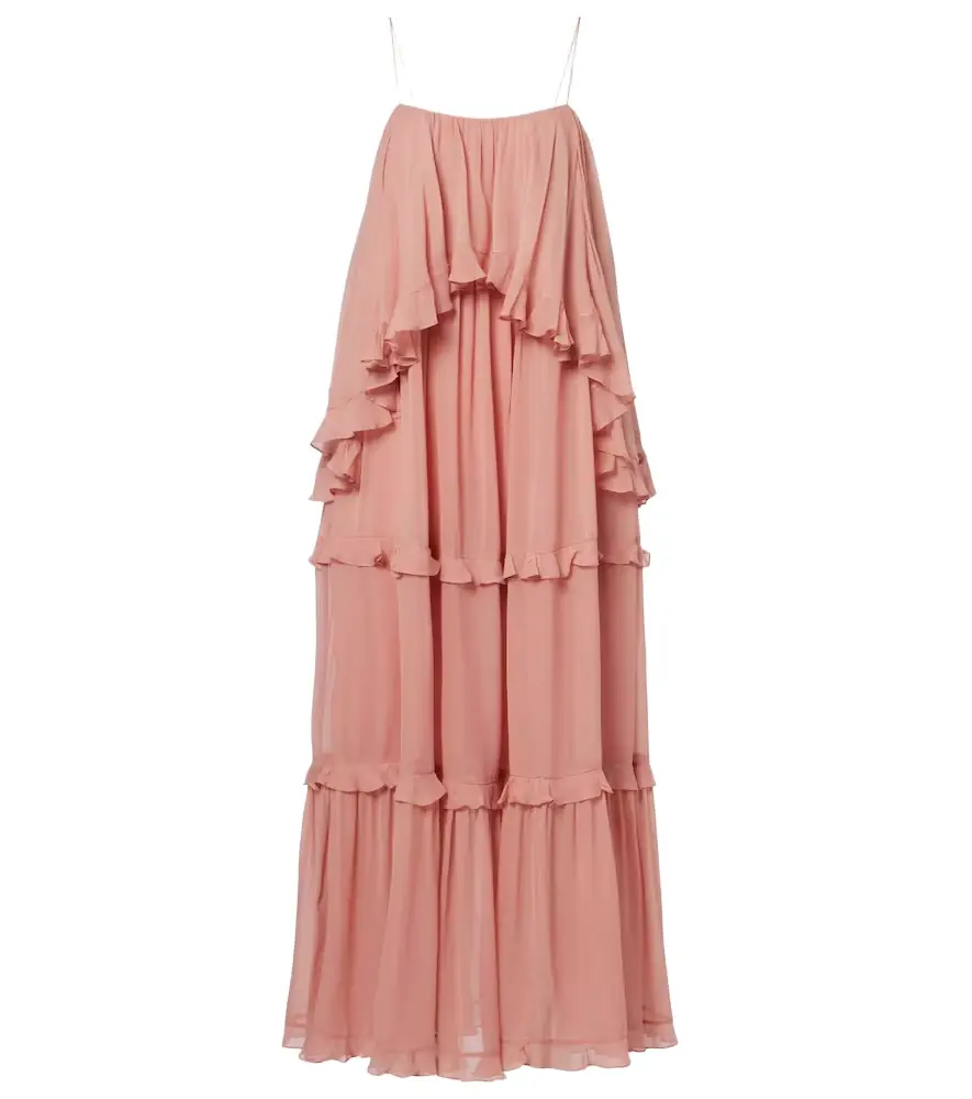 Zimmermann Luna ruffled tiered maxi dress