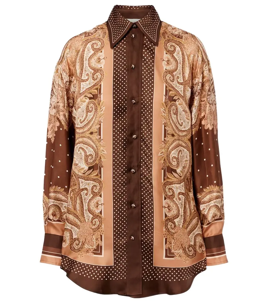 Zimmermann Luna paisley silk shirt