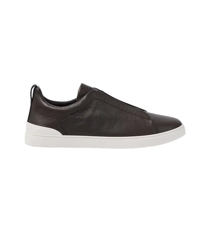 Zegna Triple Stitch leather sneakers