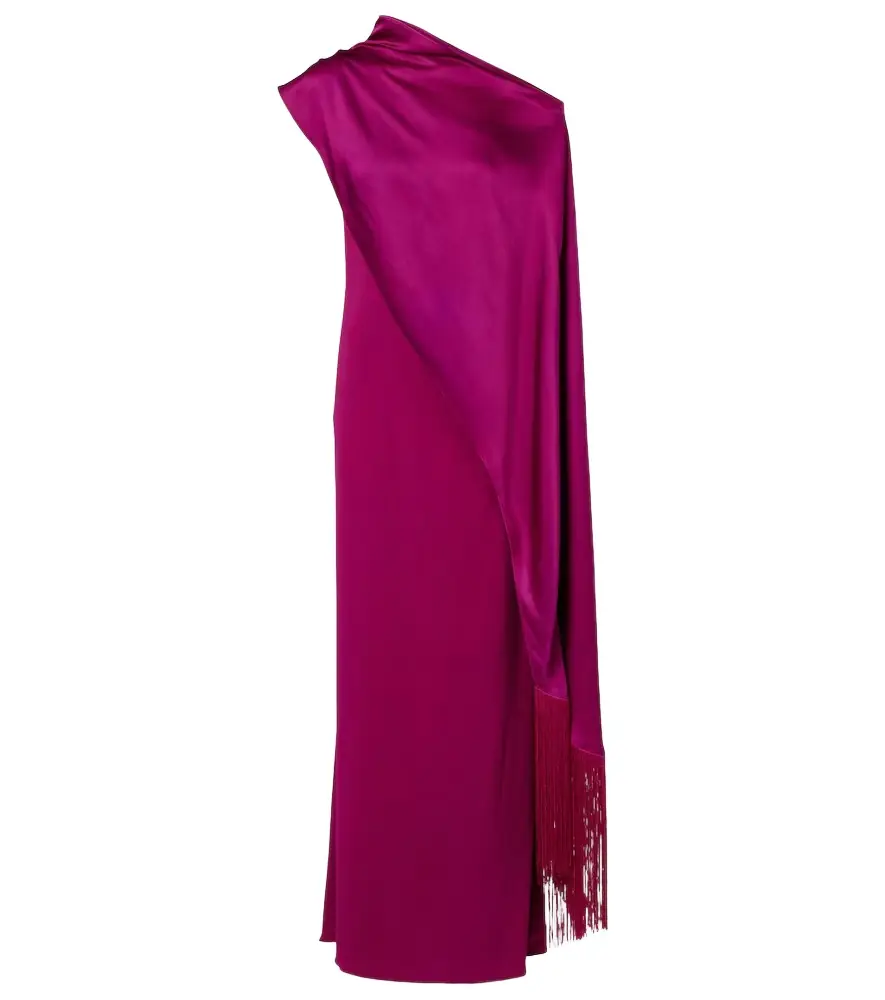 Taller Marmo Berenson draped crêpe cady gown
