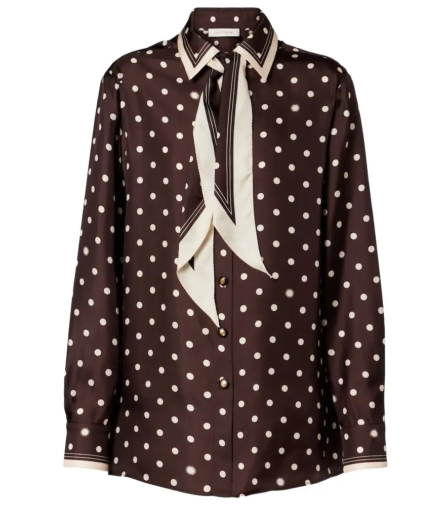 Zimmermann Polka-dot silk shirt