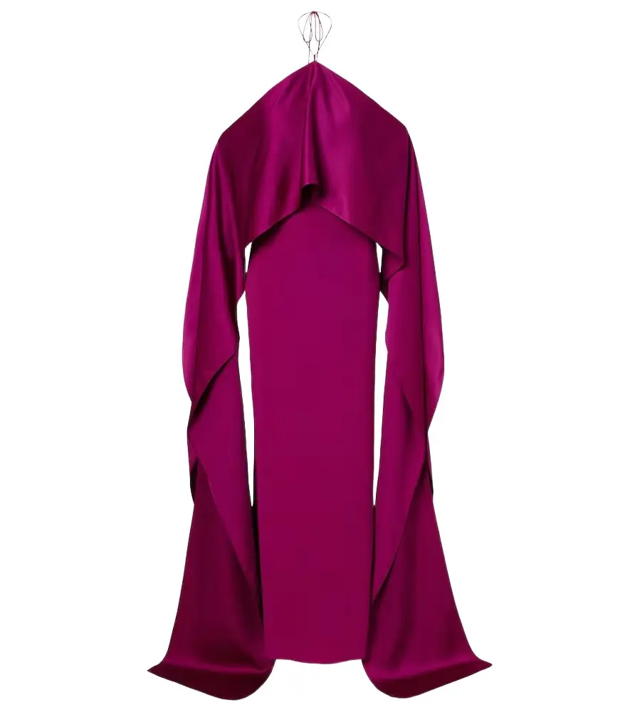Taller Marmo Nan draped crêpe cady gown