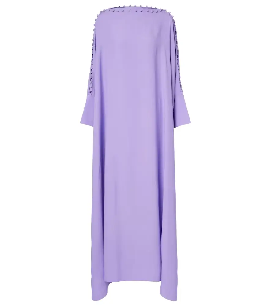 Taller Marmo Mila off-shoulder crêpe cady kaftan