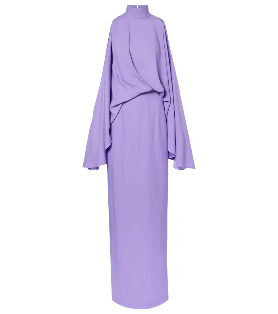 Taller Marmo Bacall draped satin gown