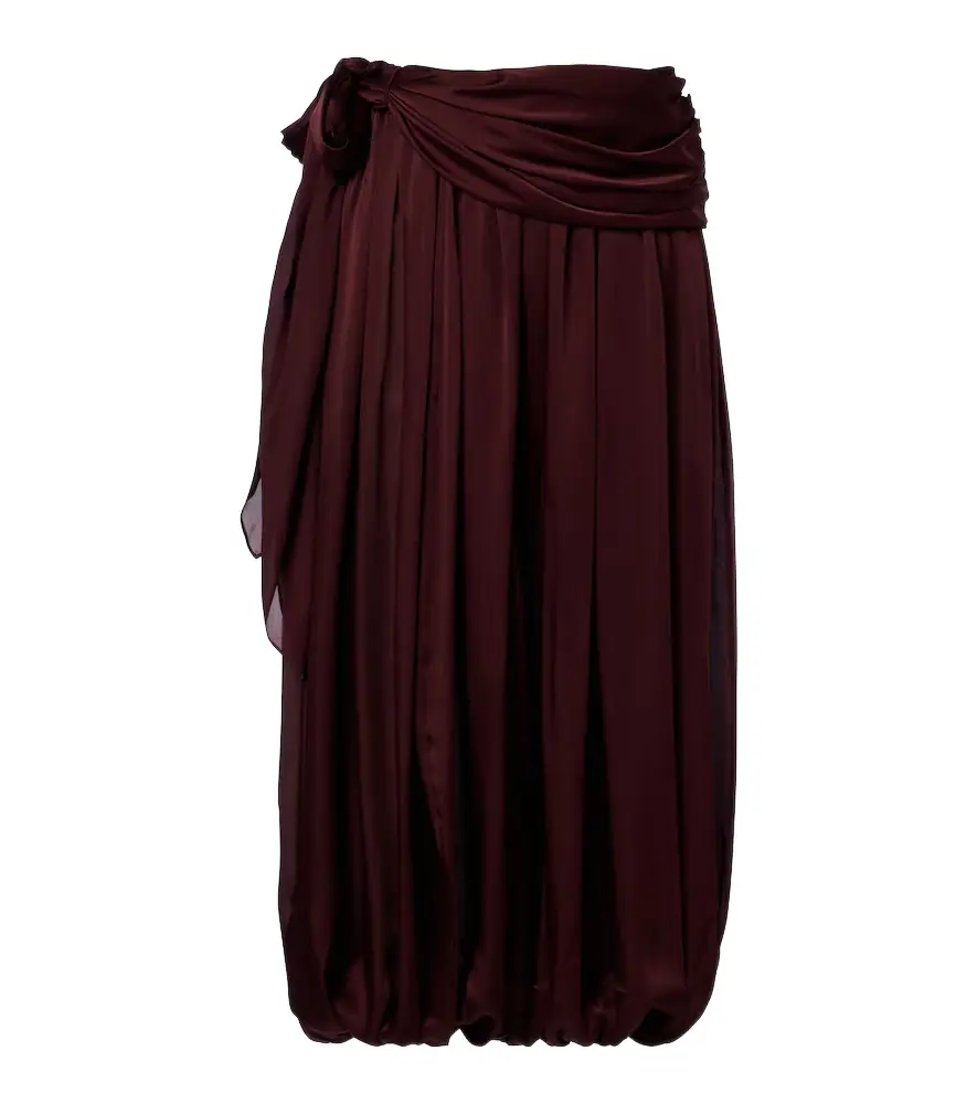 Zimmermann Luna silk satin chiffon balloon pants