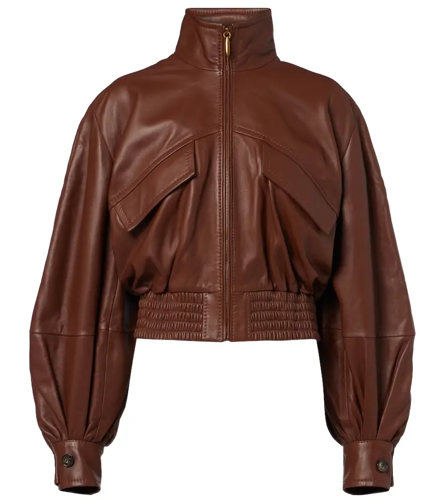 Zimmermann Luna leather bomber jacket