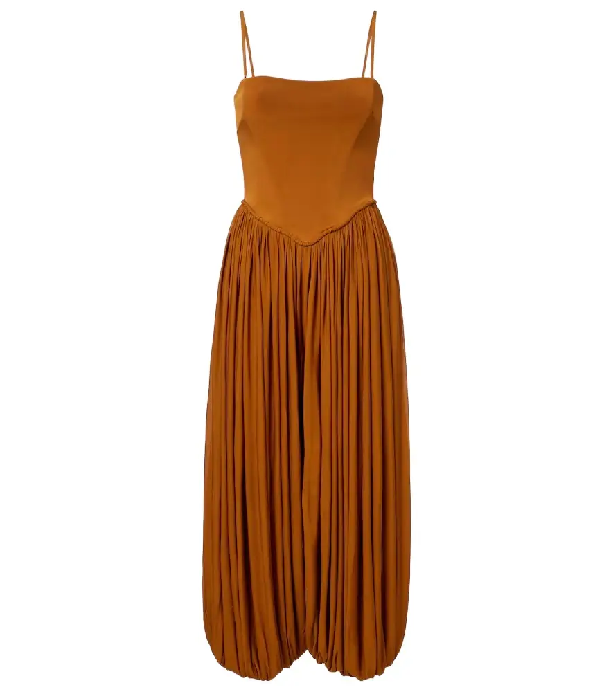 Zimmermann Luna pleated jersey jumpsuit