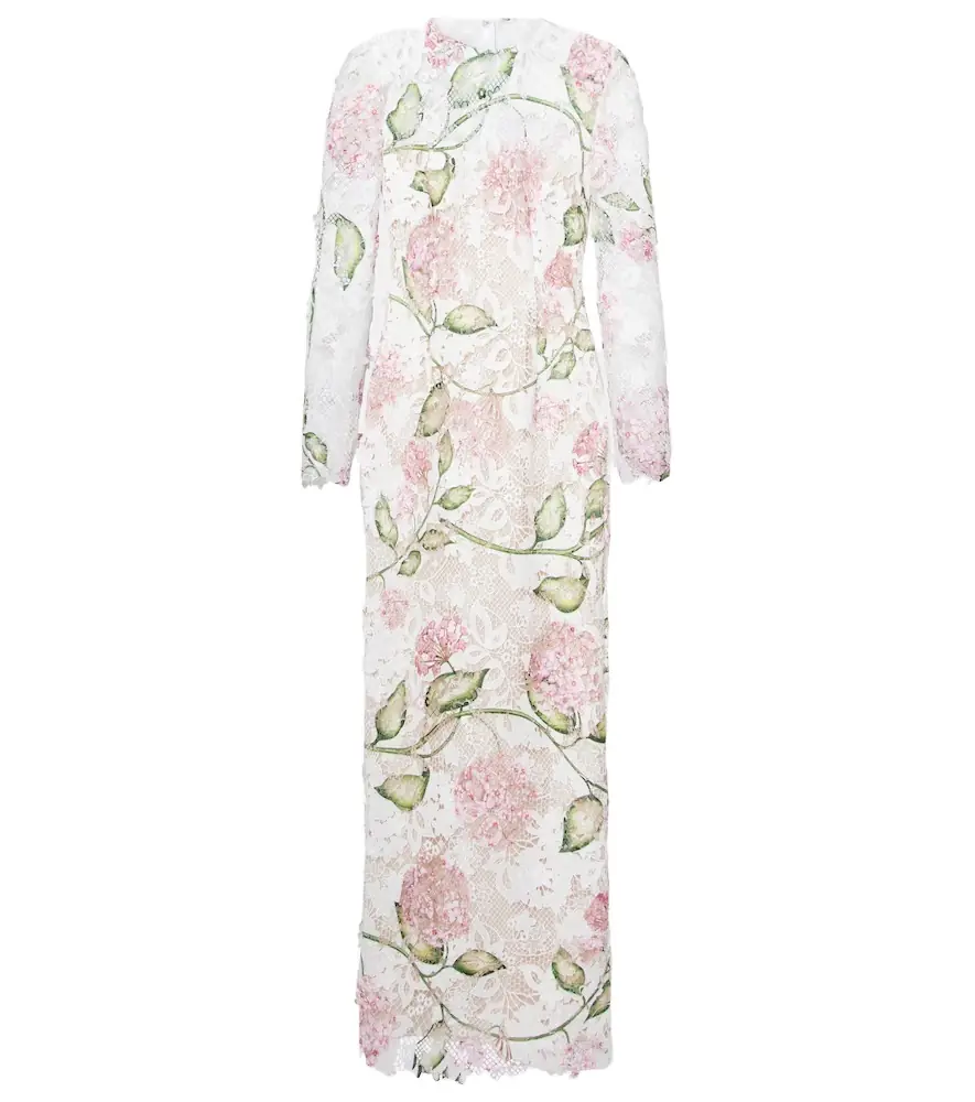 Oscar de la Renta Lace midi dress