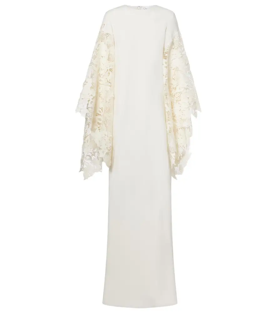 Oscar de la Renta Floral silk-blend kaftan
