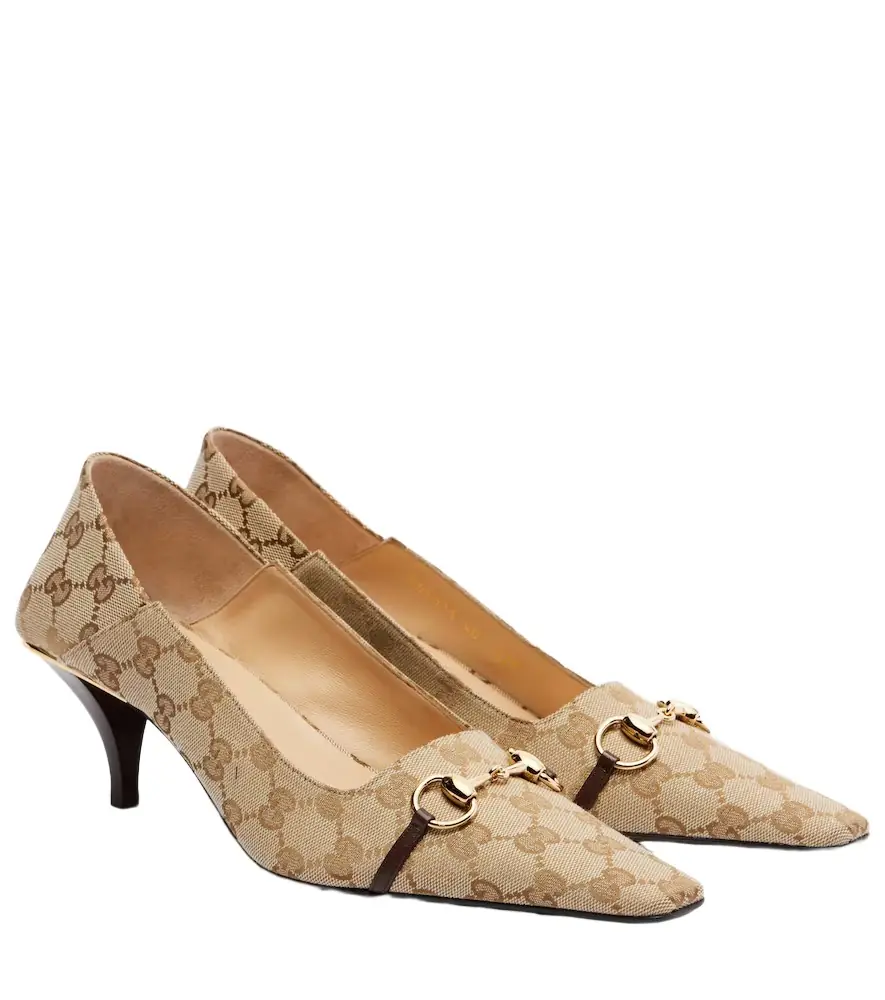 Gucci Vittoria 55 GG Canvas pumps