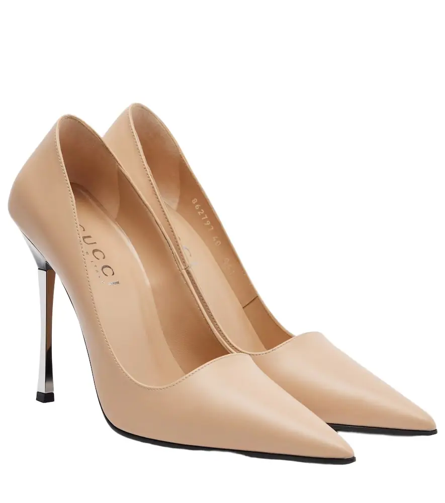 Gucci Bombshell leather pumps