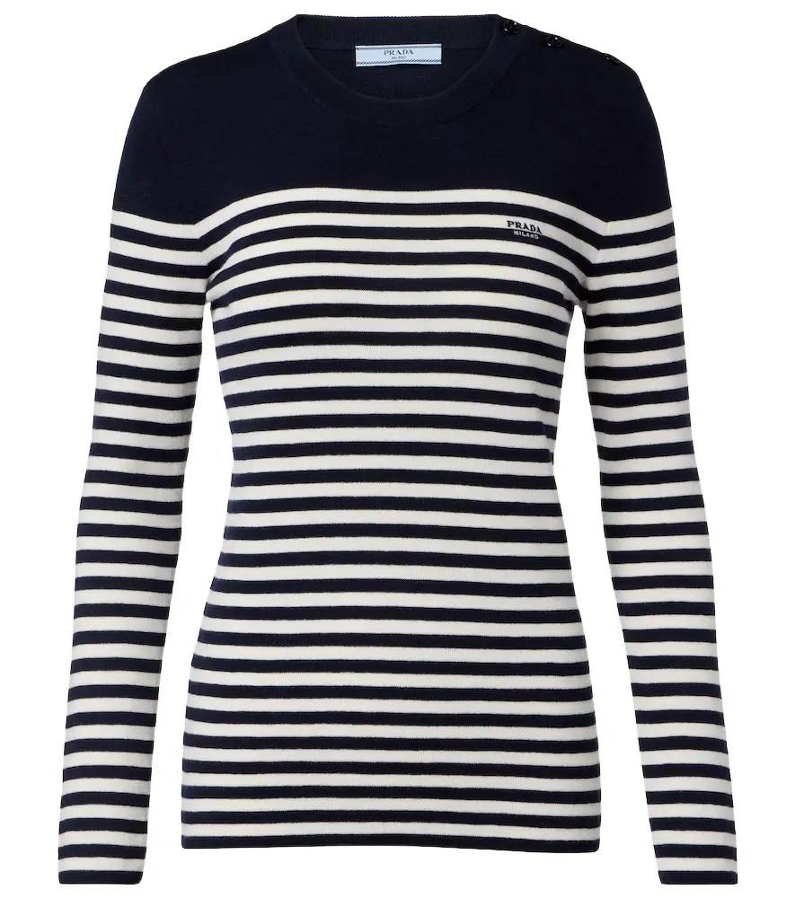 Prada Striped virgin wool sweater