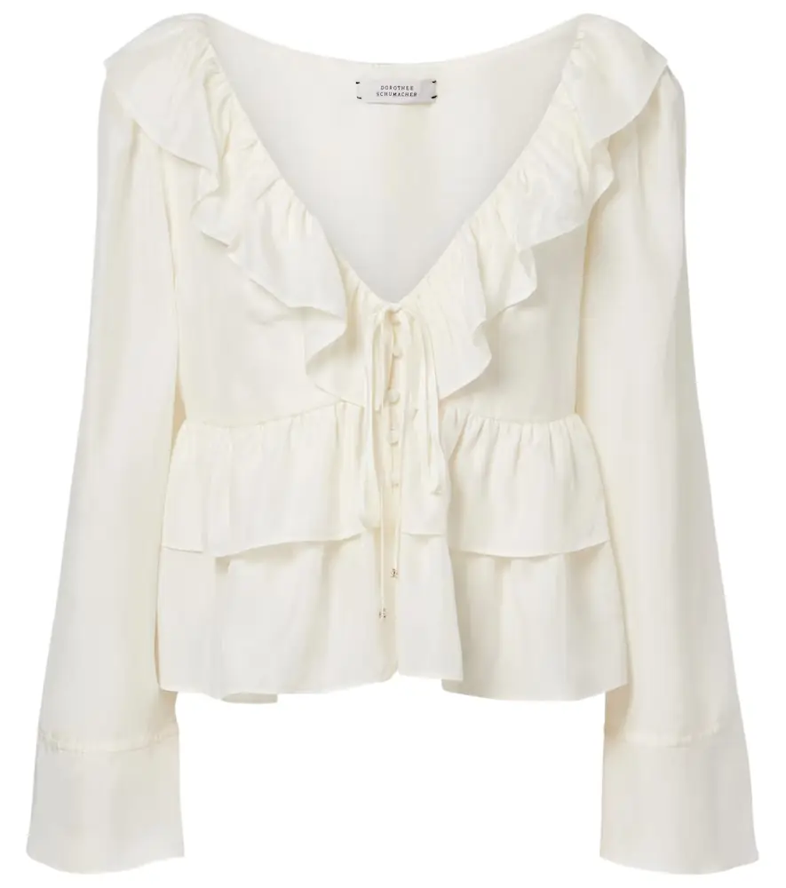 Dorothee Schumacher Ruffled silk shirt
