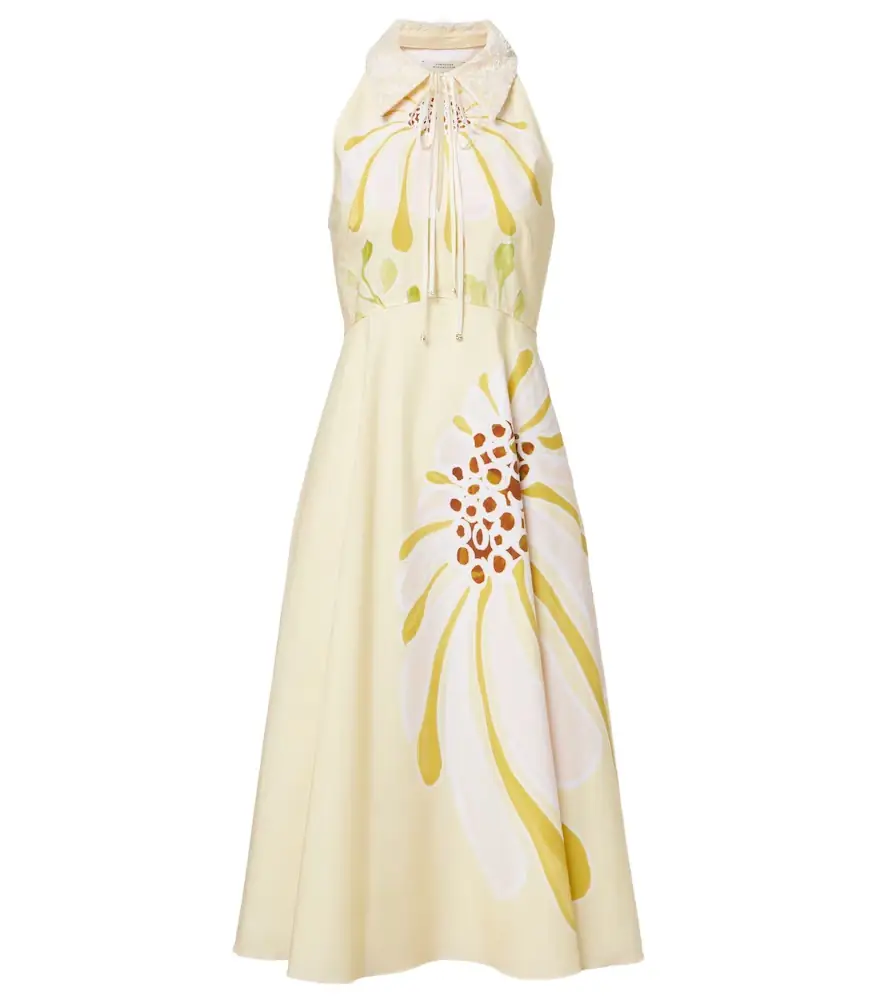 Dorothee Schumacher Floral Power floral cotton-blend midi dress