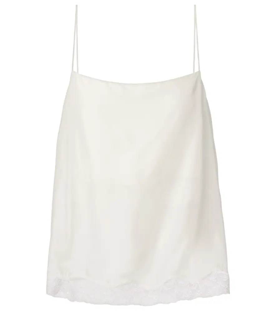 Dorothee Schumacher Playful Volumes lace-trimmed silk top