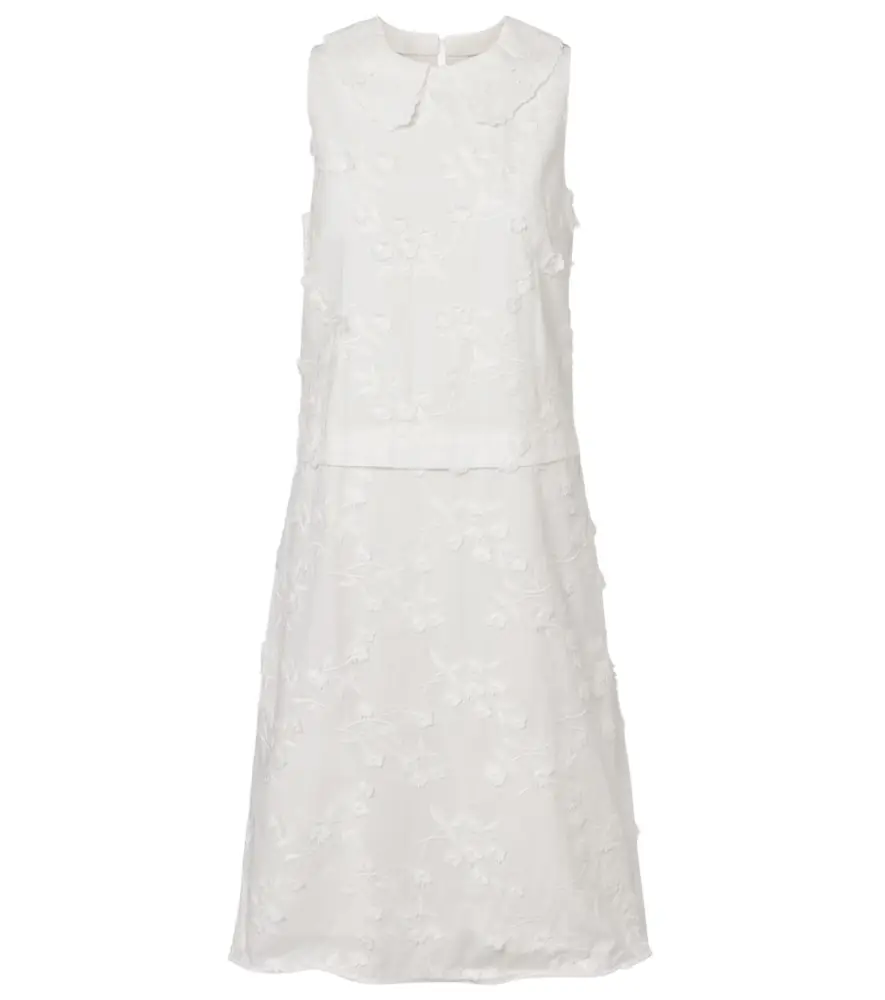 Dorothee Schumacher Light Volumes cotton fil coupé midi dress