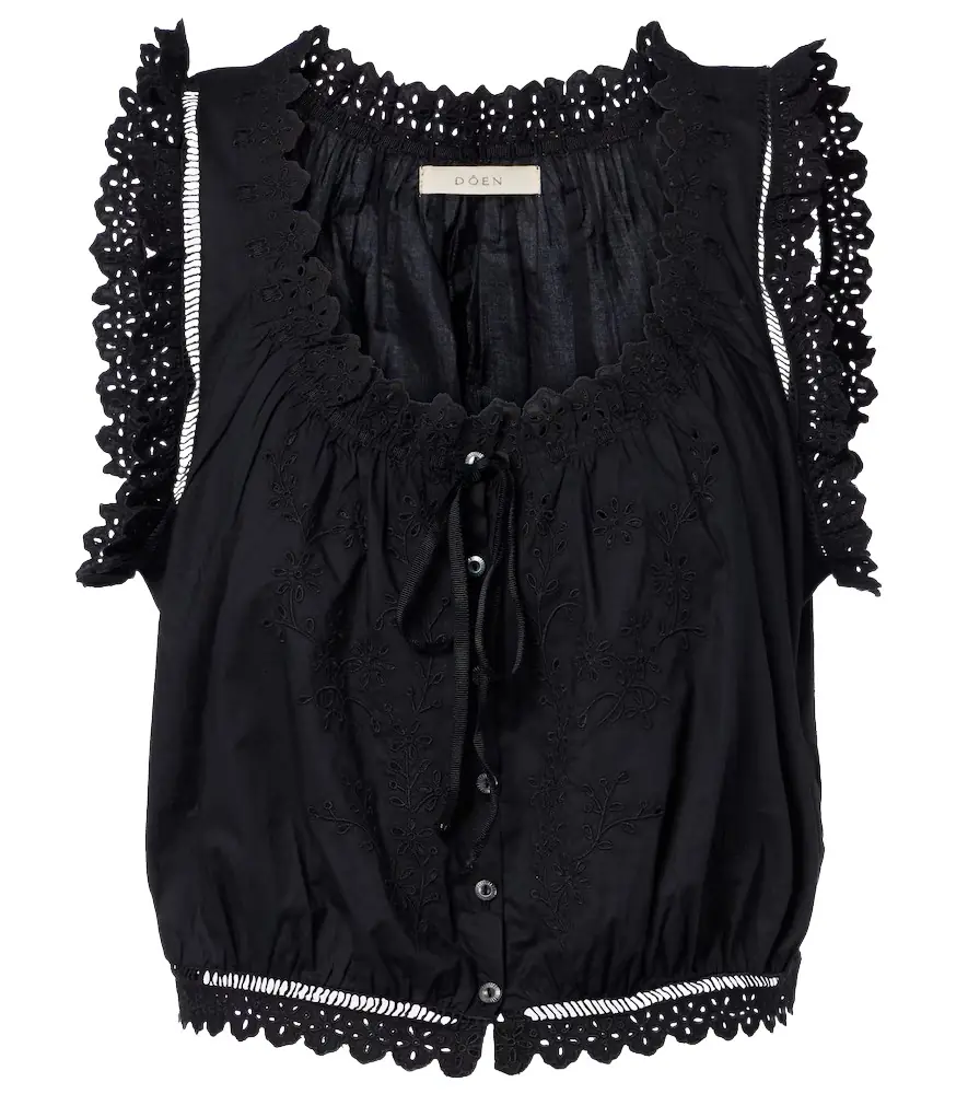 Doen Dôen Traveler embroidered cotton top