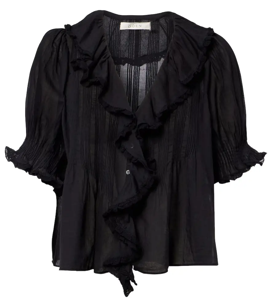 Doen Dôen Henri cotton voile top