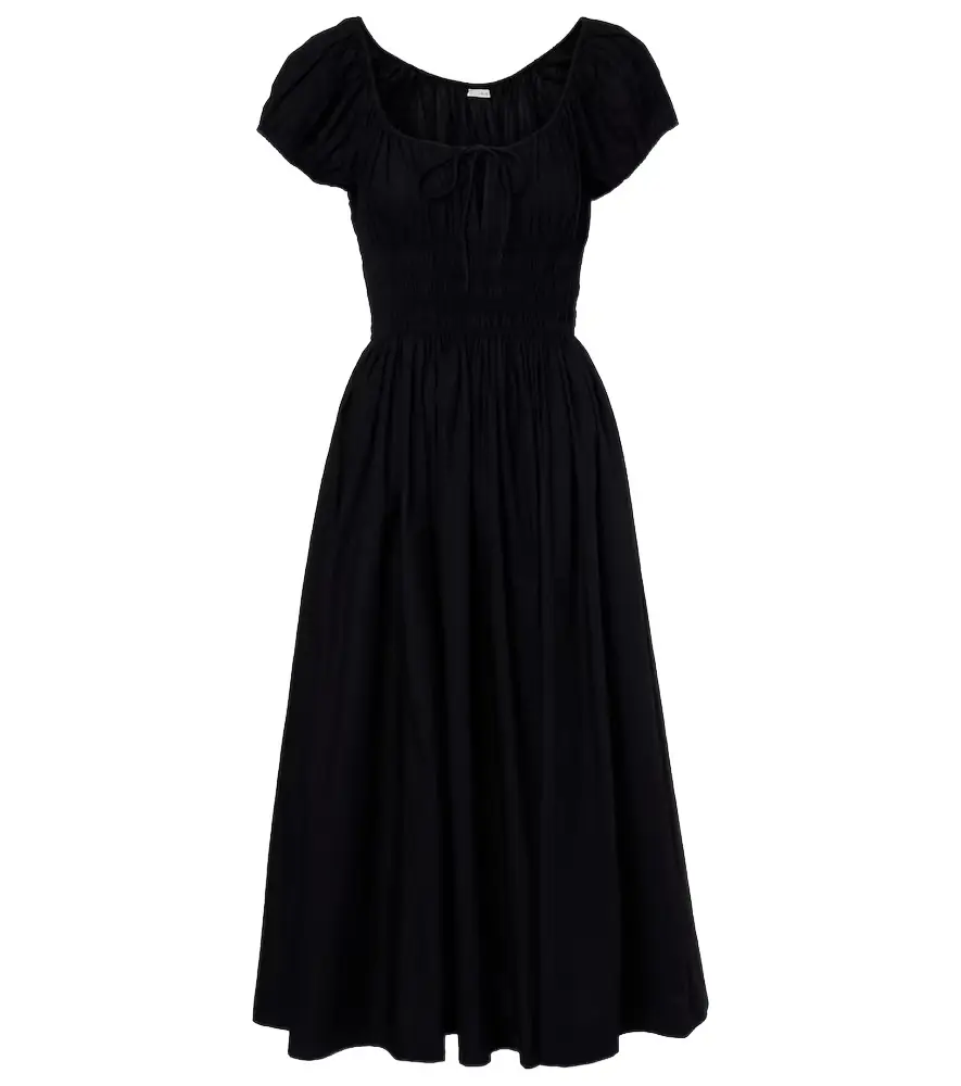 Doen Dôen Quinn gathered cotton midi dress