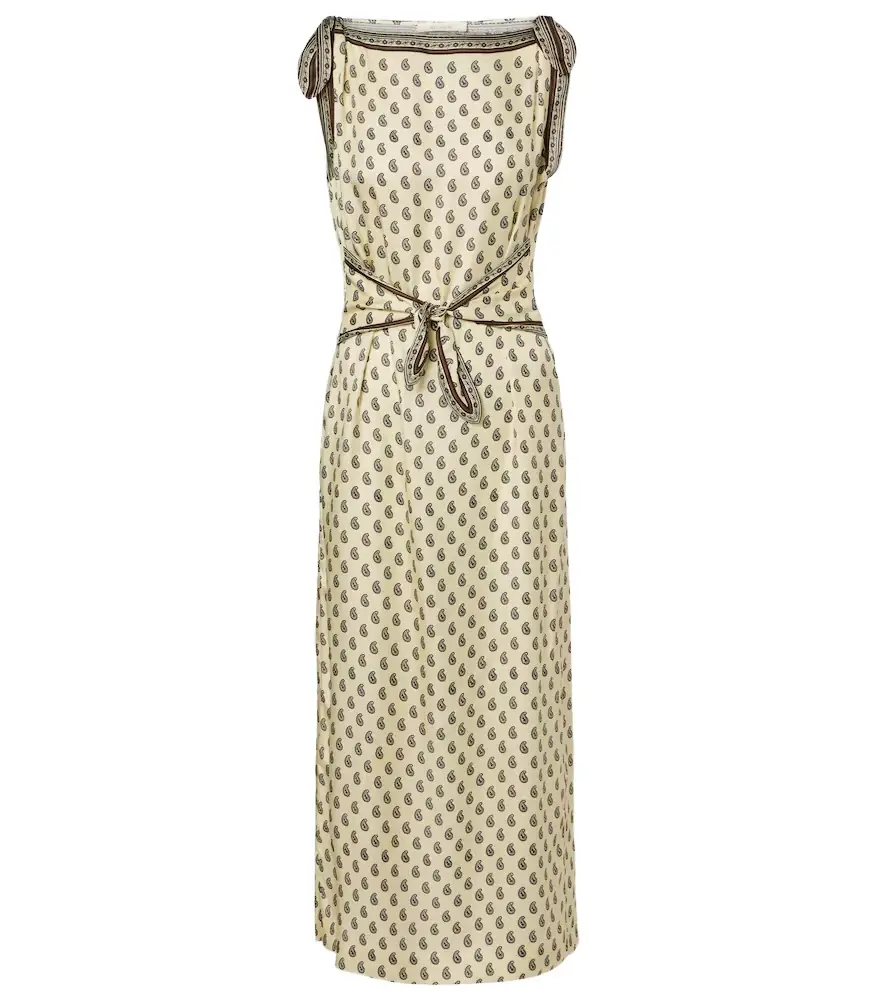 Doen Dôen Amorette paisley silk-blend midi dress