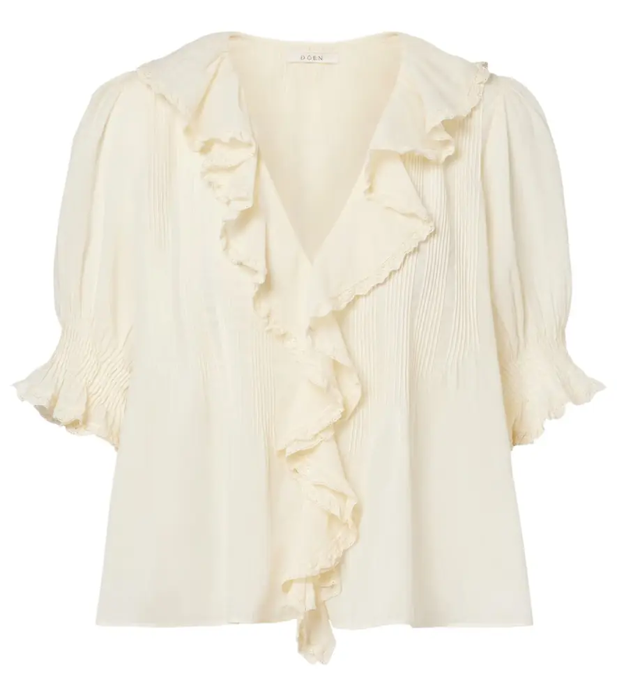 Doen Dôen Henri ruffled cotton blouse