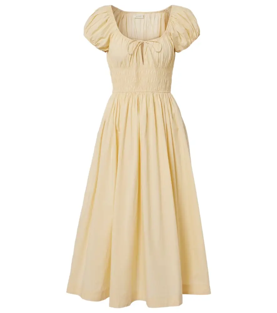 Doen Dôen Quinn cotton poplin midi dress