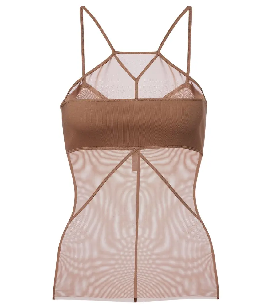 Rick Owens SL Combo semi-sheer top