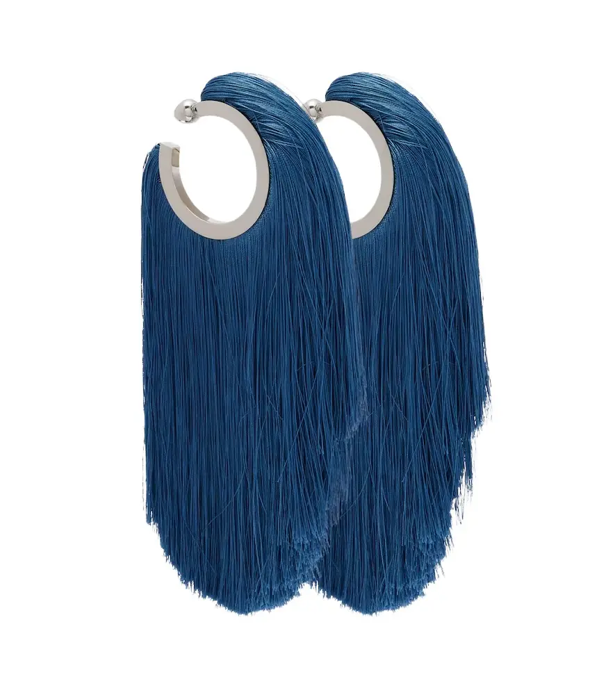 Alaia Alaïa Fringed hoop earrings