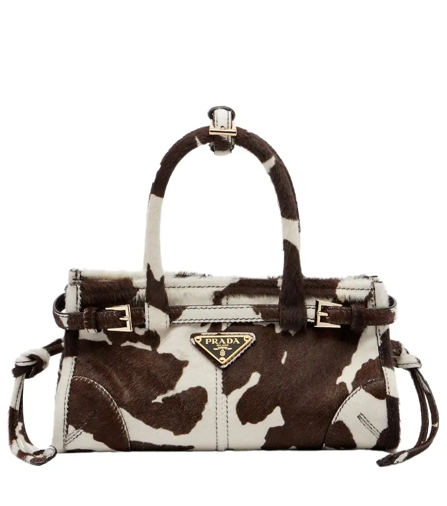 Prada Bonnie Mini calf hair top-handle bag