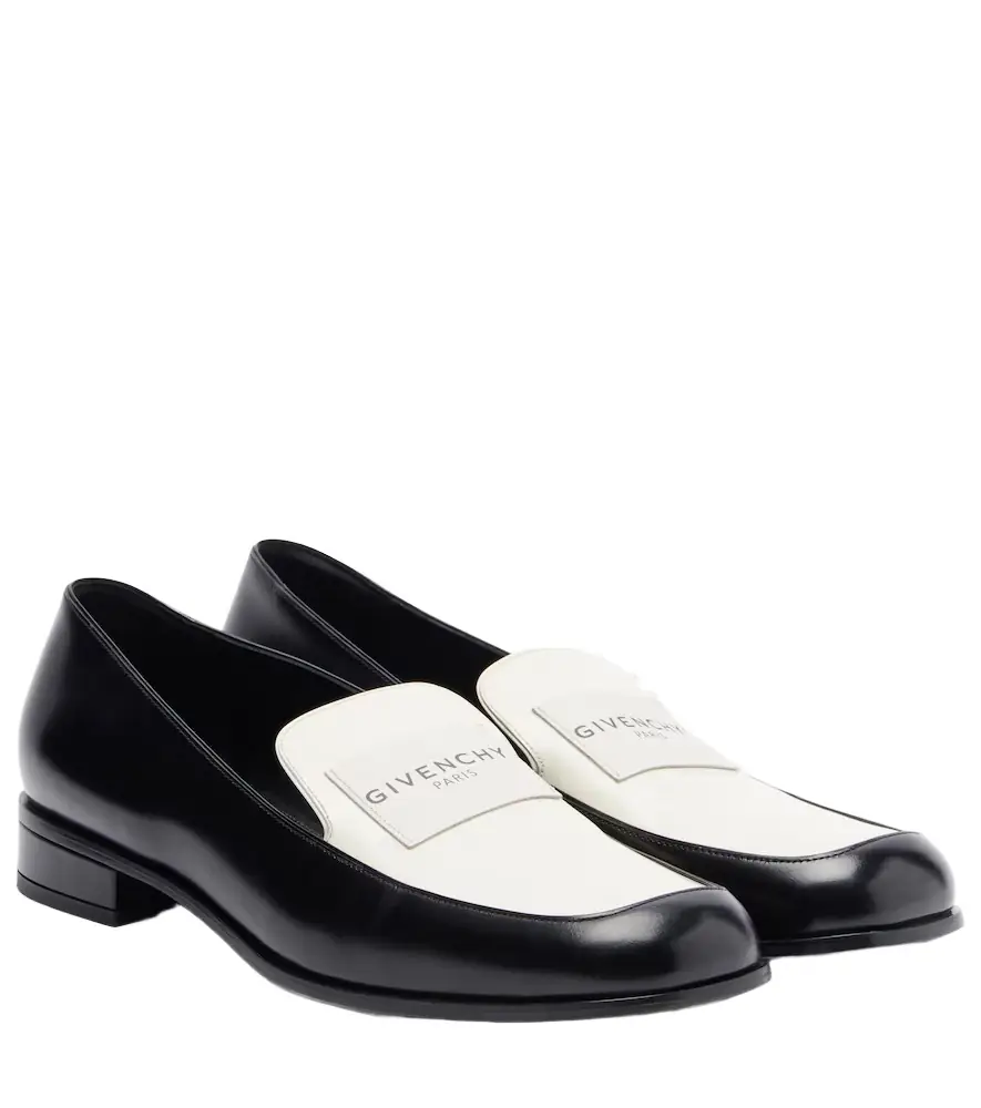 Givenchy Label leather loafers