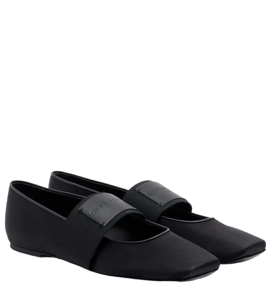 Givenchy Sliced Square satin ballet flats