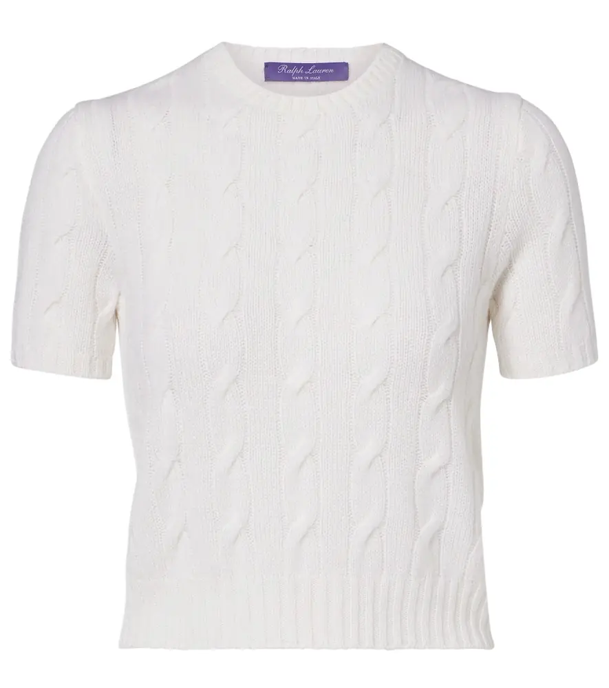 Ralph Lauren Collection Cable-knit cashmere sweater