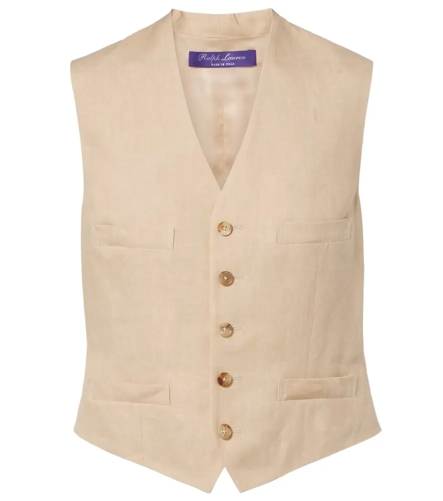 Ralph Lauren Collection Jaiden linen vest