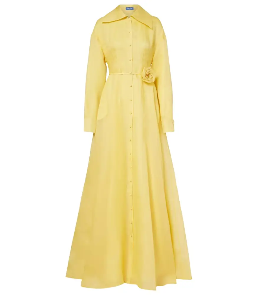 Leo Lin Josephine floral silk gown