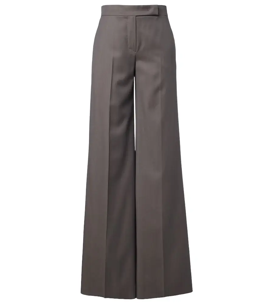 Max Mara Serio virgin wool wide-leg pants