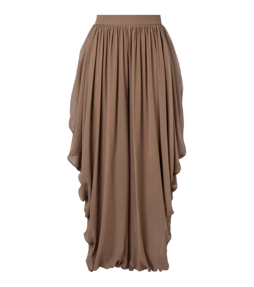 Elie Saab Draped silk pants
