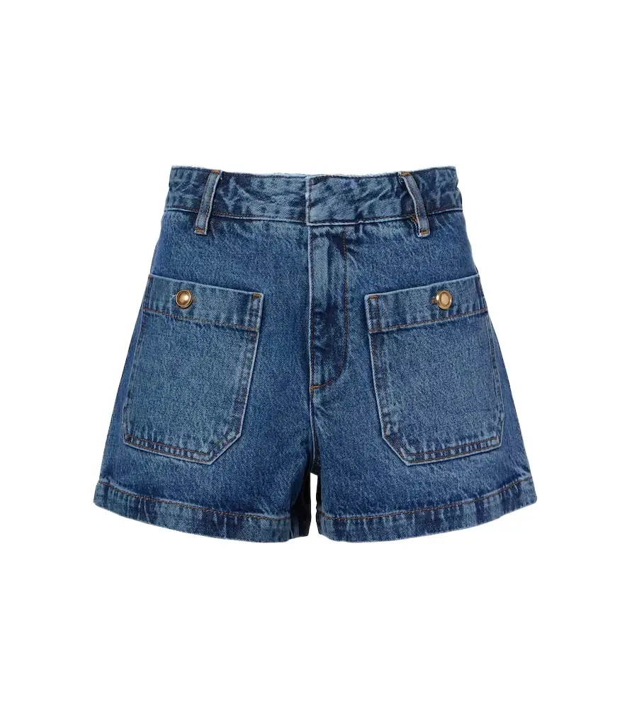 Frame Cruise high-rise denim shorts