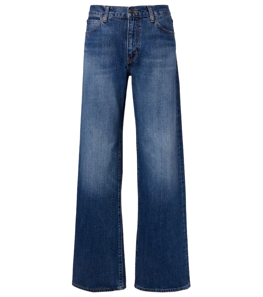 Frame The Off Duty Stroll wide-leg jeans