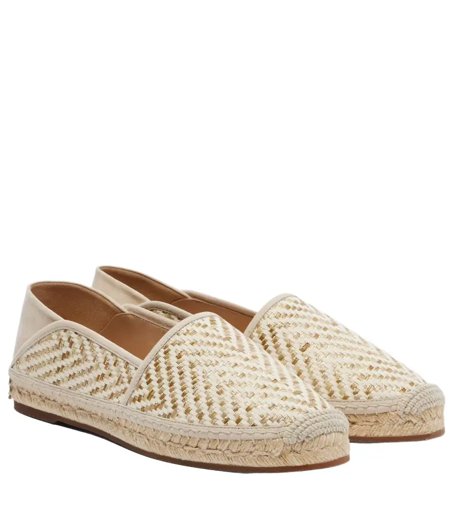 Manolo Blahnik Espadra raffia-effect espadrilles
