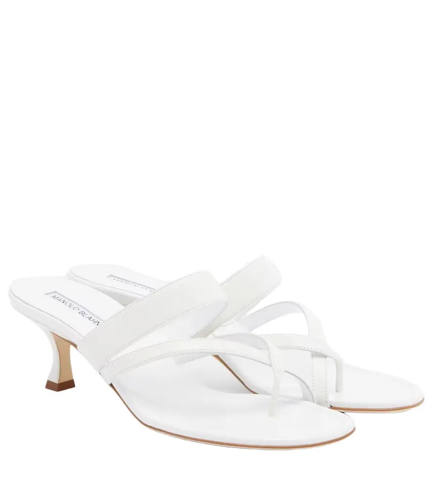 Manolo Blahnik Susa leather thong sandals
