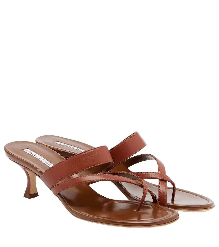 Manolo Blahnik Susa leather thong sandals