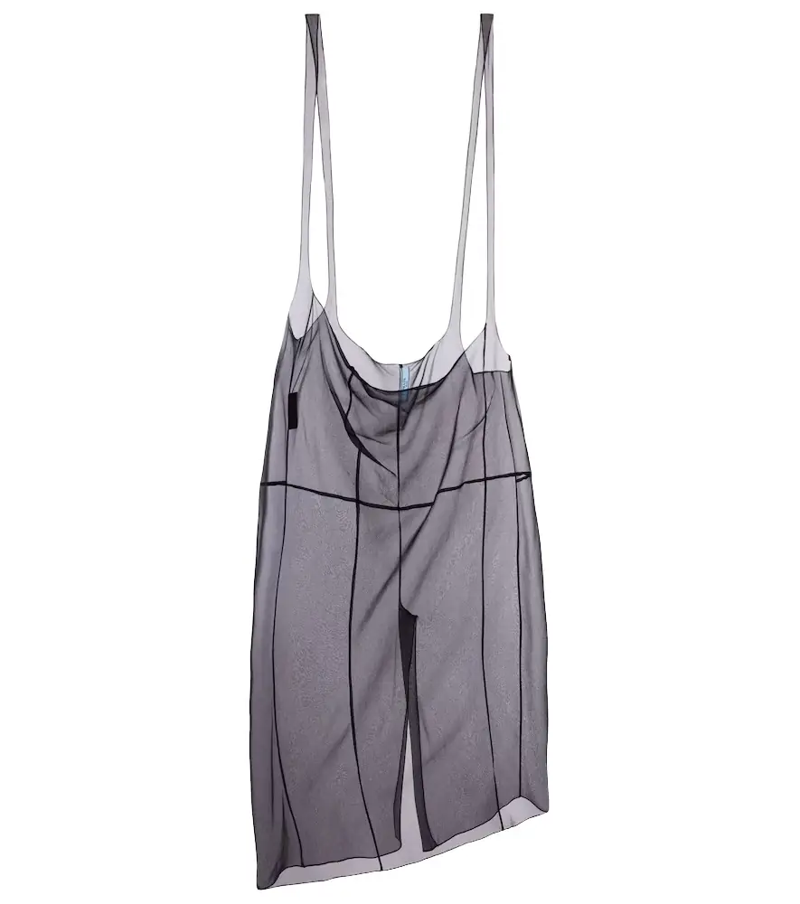 Prada Sheer midi skirt